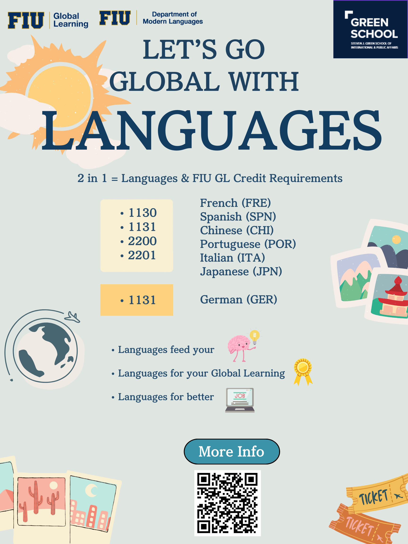 Go global with languages poster 